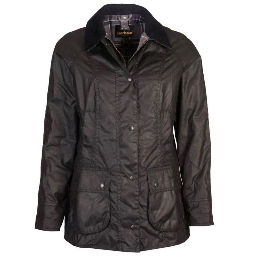 NEW With Tags - Women’s Barbour Beadnell Wax Jacket Size 12 UK (Black)